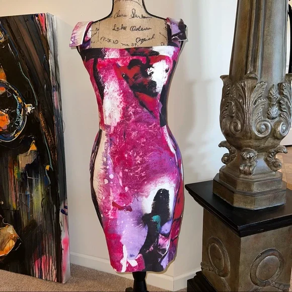 New Escada Delphi Dress in “Fantasy”- Euro-40 U.S.-10 - Picture 4 of 15